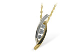 A233-27232: NECKLACE .13 BR .26 TW