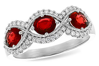 A318-68150: LDS WED RG 1.10 TW RUBY 1.35 TGW (6x4MM RUBY)