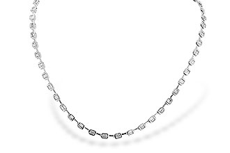 A319-59950: NECKLACE 2.05 TW BAGUETTES (17 INCHES)