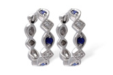 B046-82641: EARRINGS .20 SAPP .25 TGW