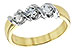 B138-70832: LDS WED RING .20 BR .50 TW