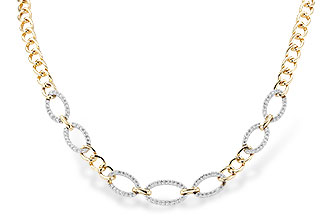 B319-57223: NECKLACE 1.12 TW (17")(INCLUDES BAR LINKS)