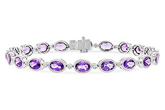 B319-57250: BRACELET 6.86 TW AMETHYST 6.90 TGW