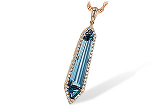 C235-91787: NECK 3.47 LONDON BLUE TOPAZ 3.70 TGW