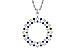 C318-69005: NECKLACE .43 TW SAPP .56 TGW