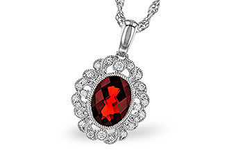 C319-57241: NECK 1.40 GARNET 1.54 TGW