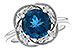 C319-58168: LDS RG 2.90 LONDON BLUE TOPAZ 3.05 TGW