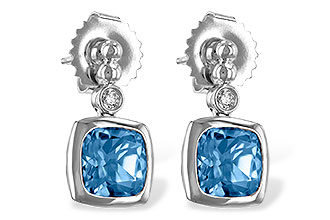 D235-05396: EARR 1.76 BLUE TOPAZ 1.80 TGW