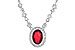 D235-98105: NECK .70 RUBY .94 TGW (17")