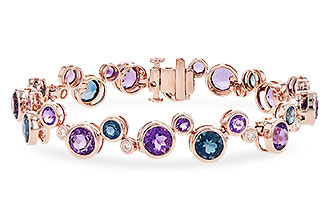 D318-70841: BRACELET 13.90 SEMI-PREC 14.20 TGW