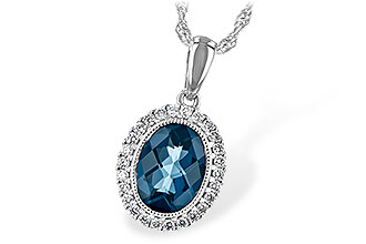 E235-01741: NECK 1.28 LONDON BLUE TOPAZ 1.41 TGW