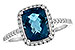 E235-09077: LDS RG 2.42 LONDON BLUE TOPAZ 2.62 TGW