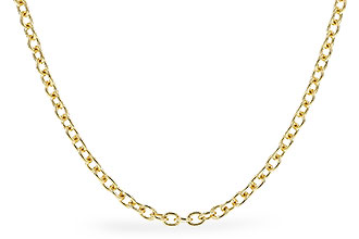 E319-61759: CABLE CHAIN (24IN, 1.3MM, 14KT, LOBSTER CLASP)