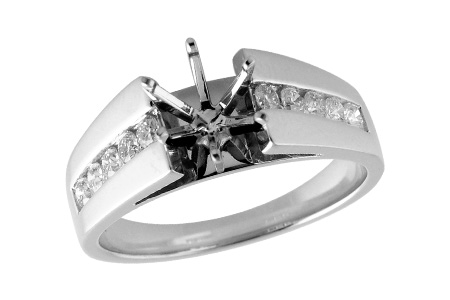 F231-43568: B051-40841 SEMI IN PLATINUM .34 TW