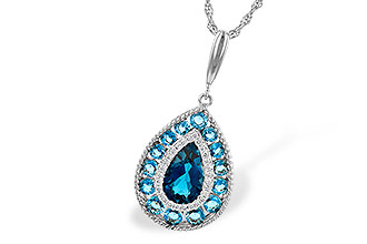 F235-95432: NECK 2.55 TW BLUE TOPAZ 2.65 TGW