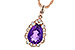 F235-99023: NECKLACE 1.53 AMETHYST 1.68 TGW