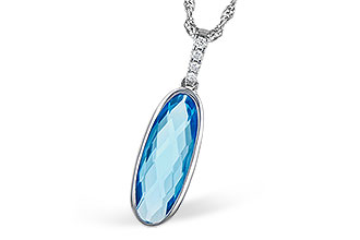 F318-67241: NECK 1.90 BLUE TOPAZ 1.93 TGW