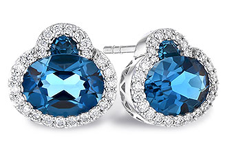 F318-70850: EARR 2.60 TW LONDON BLUE TOPAZ 2.81 TGW