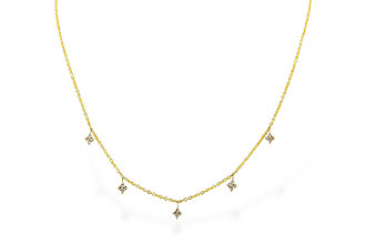 G319-62686: NECKLACE .19 TW (18")