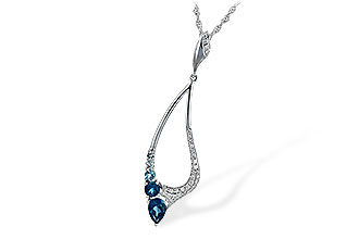 H235-07195: NECK .83 BLUE TOPAZ 1.00 TGW