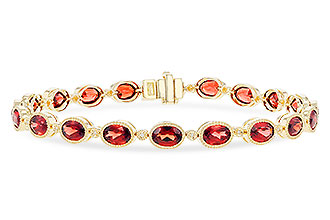 K319-57241: BRACELET 9.22 TW GARNET 9.26 TGW