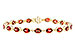 K319-57241: BRACELET 9.22 TW GARNET 9.26 TGW