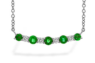 K319-62677: NECK .43 TW EMERALD .55 TGW