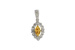 L232-34459: PENDANT .07 YELLOW SAPP .22 TGW