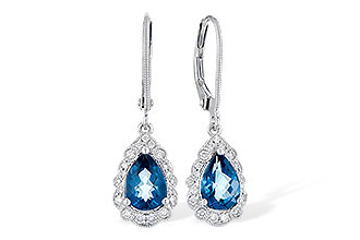 L318-71813: EARR 1.48 TW LONDON BLUE TOPAZ 1.63 TGW