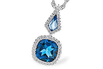 L319-59013: NECK 2.24 TW LONDON BLUE TOPAZ 2.40 TGW