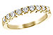 M235-05413: LDS WED RG .50 TW (9 STONES)