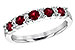 M235-92722: LDS WED RG .66 RUBY .83 TGW