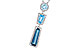 M319-57204: NECK 3.26 TW BLUE TOPAZ 3.50 TGW