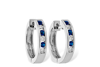 A046-85369: EARRINGS .16 SAPP .26 TGW