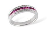 A232-29050: LDS WED RG .50 RUBY .61 TGW