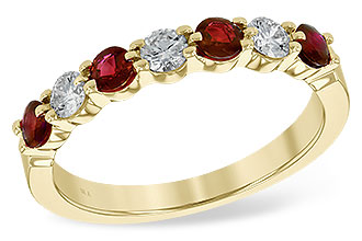 A235-07232: LDS WED RG .48 RUBY .78 TGW