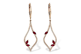 A235-91778: EARR .60 RUBY .95 TGW