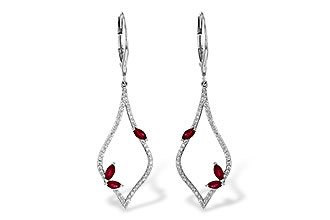 A235-91778: EARR .60 RUBY .95 TGW