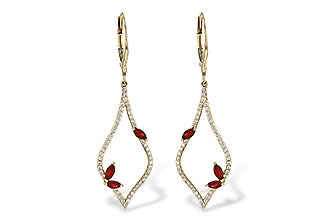A235-91778: EARR .60 RUBY .95 TGW