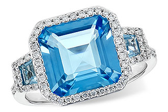 A235-99050: LDS RG 4.40 TW BLUE TOPAZ 4.60 TGW