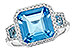 A235-99050: LDS RG 4.40 TW BLUE TOPAZ 4.60 TGW