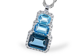 A319-58169: NECK 2.48 TW BLUE TOPAZ 2.64 TGW
