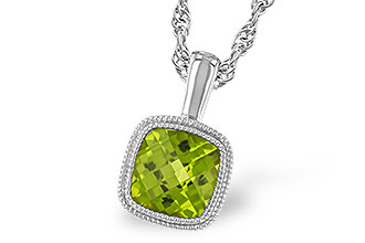 A319-60905: NECKLACE .95 CT PERIDOT
