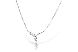 A319-61769: NECKLACE 1.22 TW FANCY CUT DIAMONDS (18")