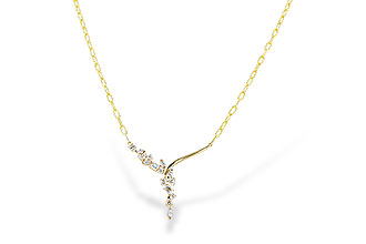 A319-61769: NECKLACE 1.22 TW FANCY CUT DIAMONDS (18")
