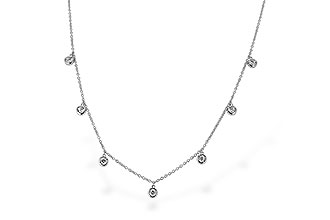 A319-62678: NECKLACE .32 TW (18")