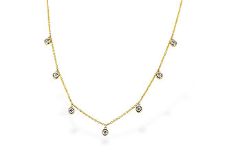 A319-62678: NECKLACE .32 TW (18")