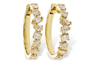 A319-63550: EARRINGS 1.15 TW FANCY CUT DIAS