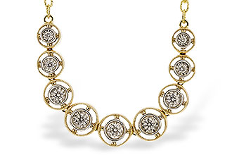 A320-46287: NECKLACE .50 TW (18")