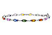 A320-48169: BRACELET 4.76 MULTI-COLOR SAPPH 5.08 TGW (7")
